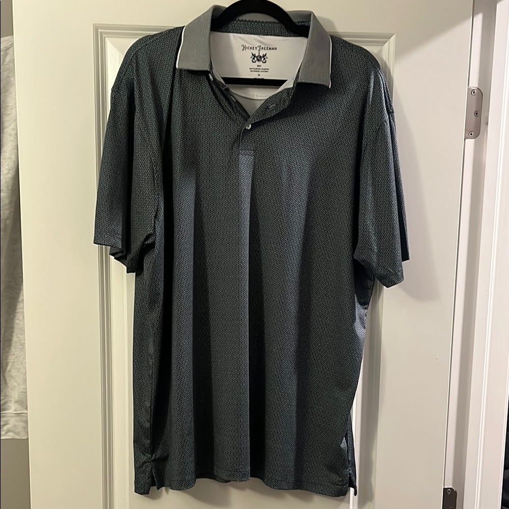 Hickey Freeman Black Polo Shirt Casual Style